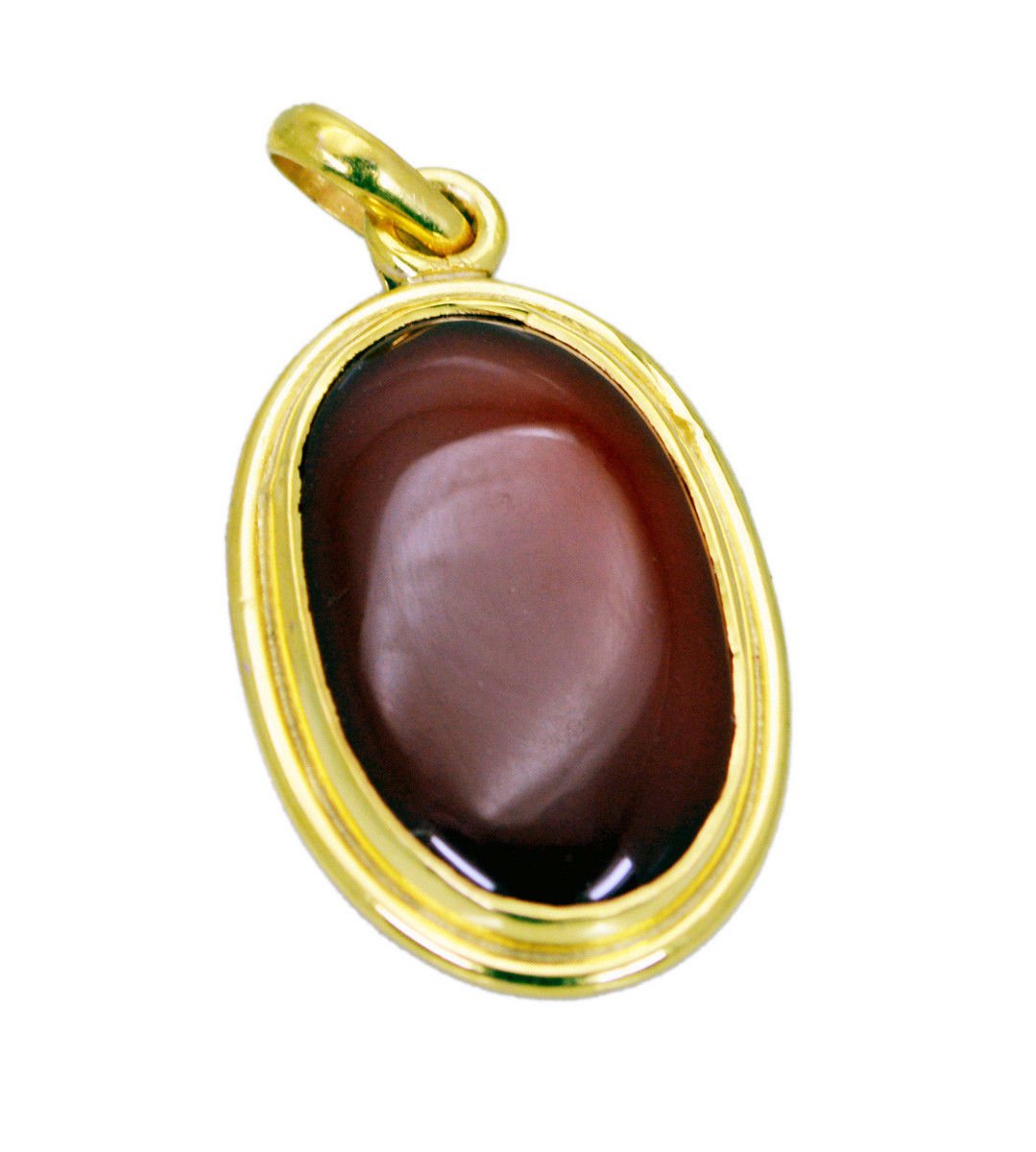 handsome Red Onyx Gold Plated Red Pendant Glass supplies US