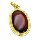 handsome Red Onyx Gold Plated Red Pendant Glass supplies US
