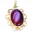 splendid Red Onyx Gold Plated Red Pendant Fashion supply US