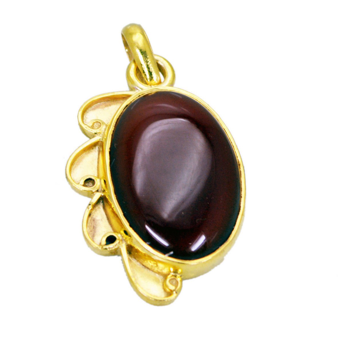 pulchritudinous Red Onyx Gold Plated Red Pendant Fashion wholesales US
