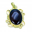 delicate Red Onyx Gold Plated Red Pendant Fashion gemstone US