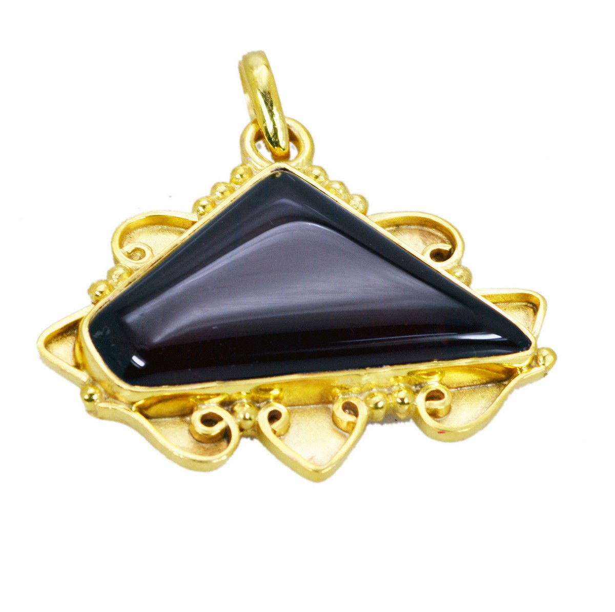 bonnie Red Onyx Gold Plated Red Pendant Glass freely US