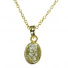 delicate Rutile Quartz CZ Gold Plated Multi Pendant Fashion exporter US