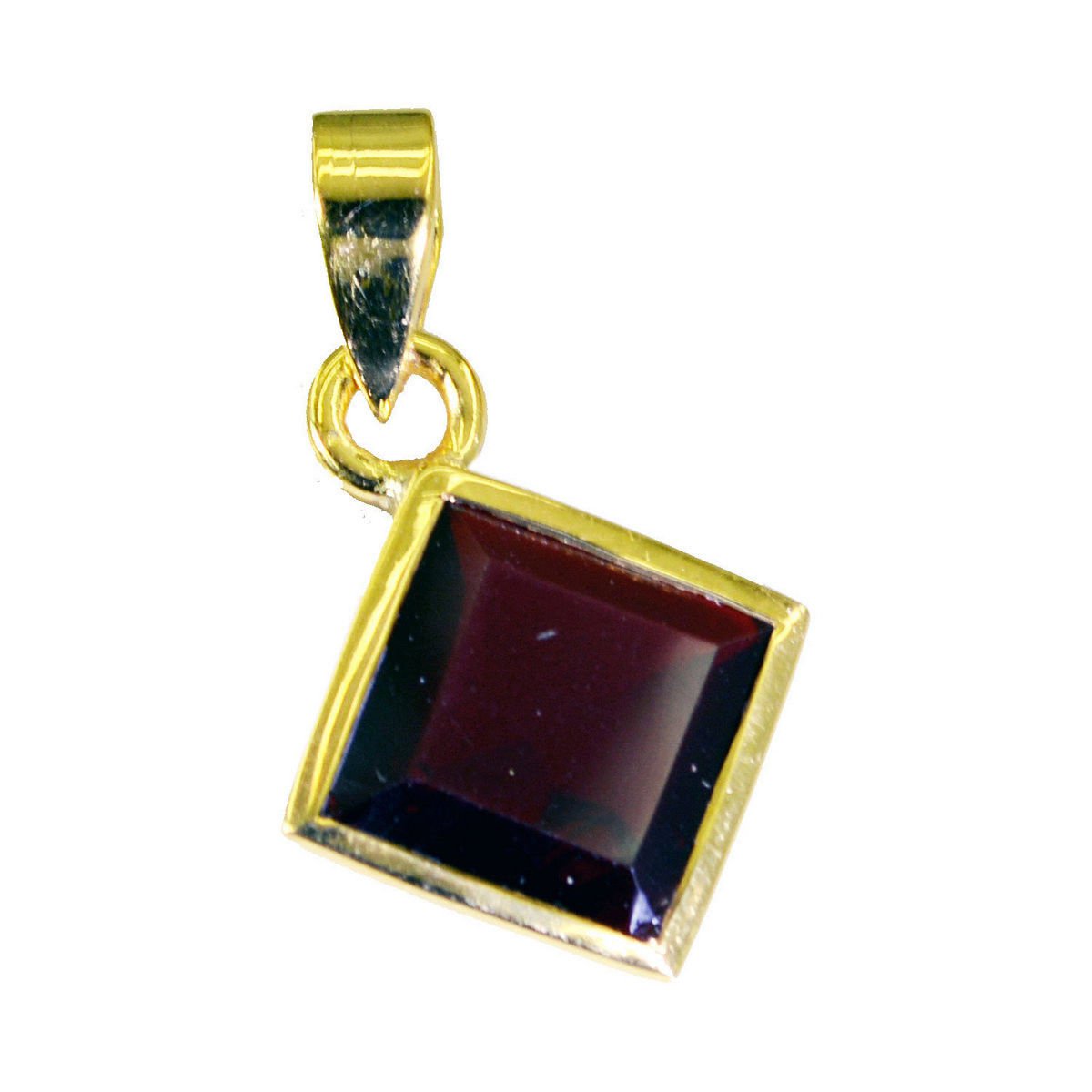 comely Ruby CZ Gold Plated Red Pendant Fashion suppiler US