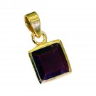 handsome Ruby CZ Gold Plated Red Pendant Fashion supply US