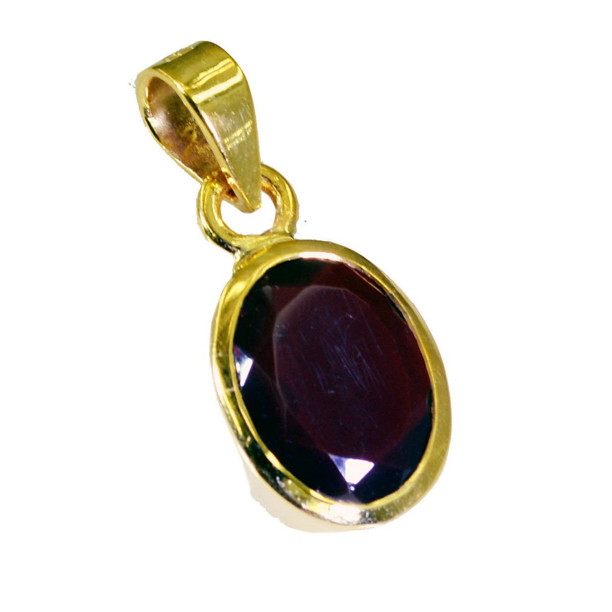adorable Ruby CZ Gold Plated Red Pendant Fashion indian US