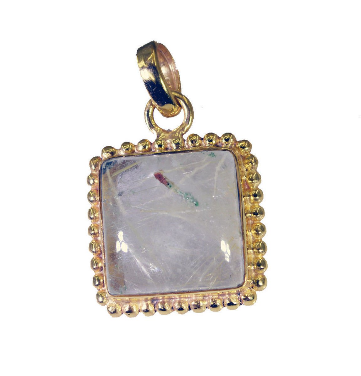 fair Rutile Quartz Gold Plated Multi Pendant Fashion indian US