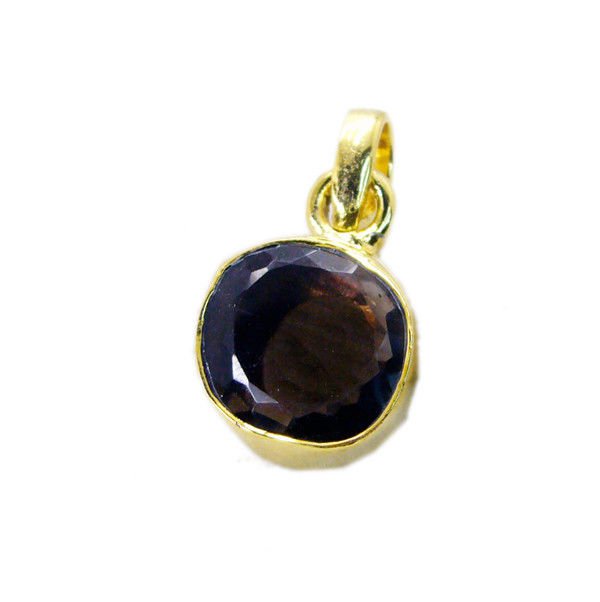 attractive Smoky Quartz Gold Plated Brown Pendant Fashion suppiler US