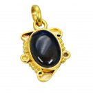 pulchritudinous Smoky Quartz Gold Plated Brown Pendant Glass indian US
