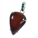 fine Red Onyx 925 Solid Sterling Silver Red Pendant Natural usual US