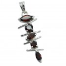 cute Garnet 925 Sterling Silver Red Pendant genuine supplies US