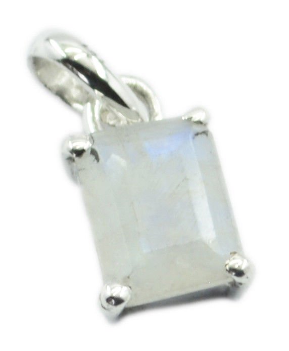exquisite Rainbow Moonstone 925 Sterling Silver White Pendant genuine supply US