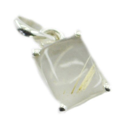 enticing Rose Quartz 925 Sterling Silver Pink Pendant genuine india US