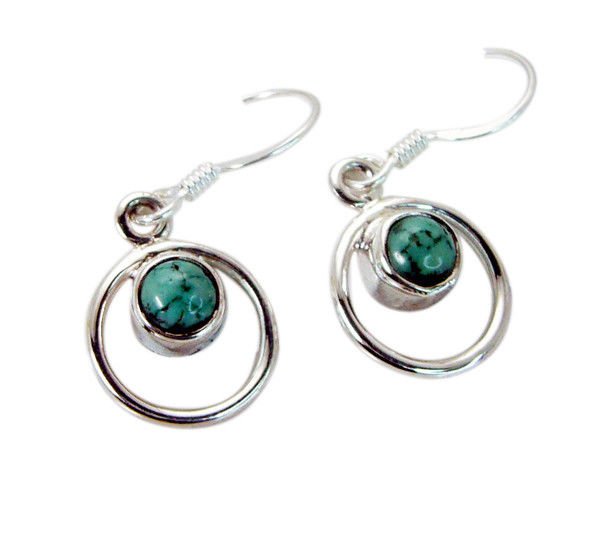 charming Turquoise 925 Solid Sterling Silver Multi Earring Natural indian US