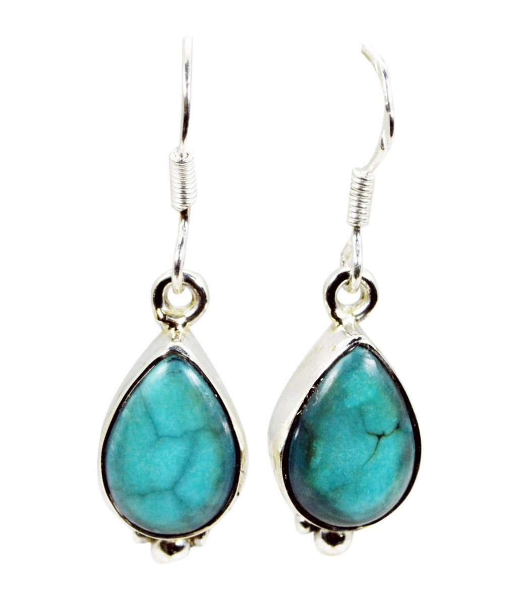 captivating Turquoise 925 Solid Sterling Silver Multi Earring genuine india US