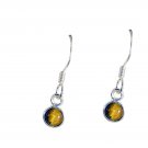 adorable Tiger Eye 925 Sterling Silver Brown Earring Natural supply US