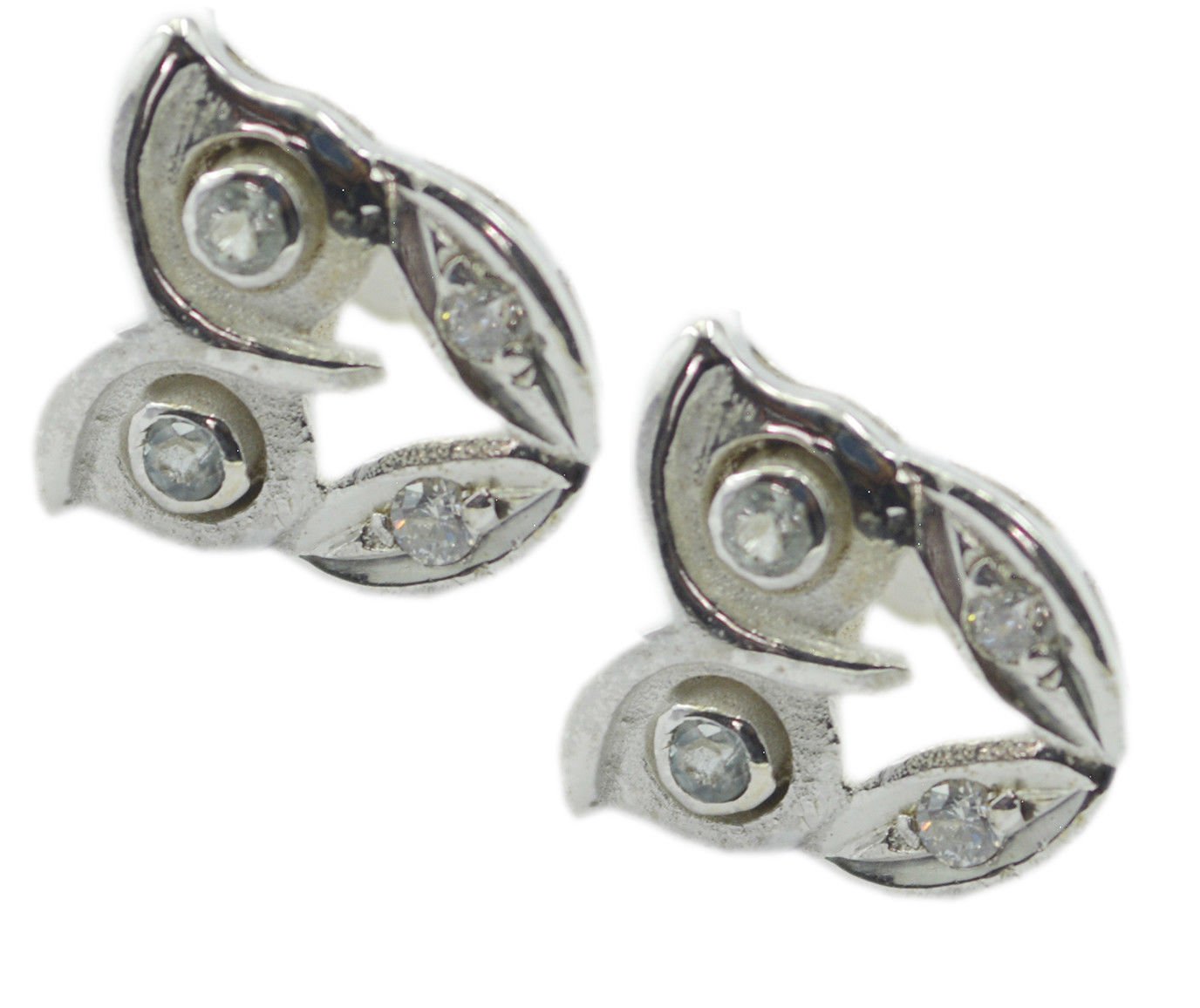 charming White CZ 925 Sterling Silver White Earring Natural jewelry US