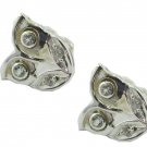 captivating White CZ 925 Sterling Silver White Earring genuine jewellery US
