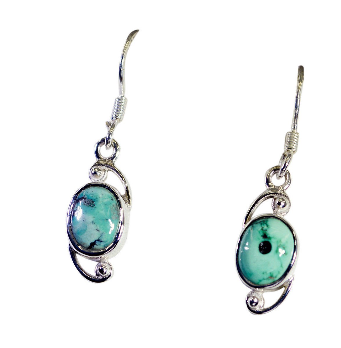 bonnie Turquoise 925 Solid Sterling Silver Multi Earring Natural jaipur US