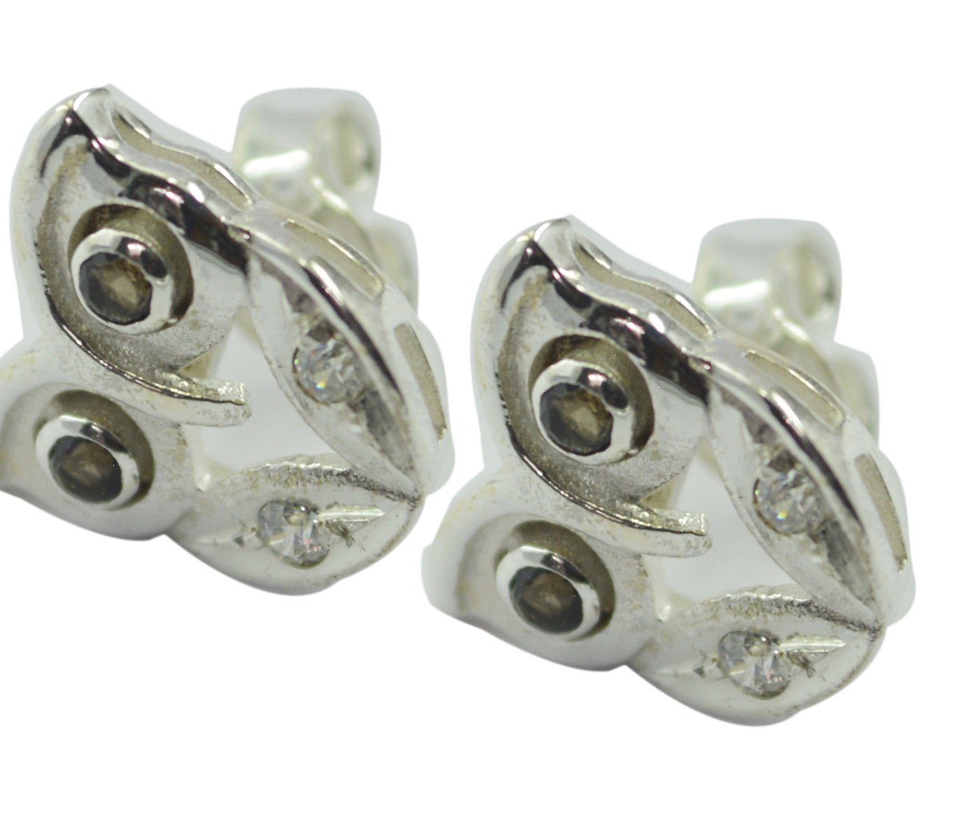 pleasing Smoky Quartz 925 Sterling Silver Brown Earring Natural exporter US