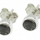fascinating Smoky Quartz Solid Sterling Silver Brown Earring Natural jaipur US
