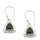 enticing Smoky Quartz Solid Sterling Silver Brown Earring Natural supply US
