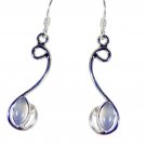 cute Rose Quartz 925 Solid Sterling Silver Pink Earring genuine jaipur US