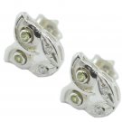 charming Peridot 925 Sterling Silver Green Earring genuine freely US