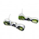 fascinating Peridot 925 Sterling Silver Green Earring Natural india US