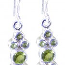 grand Peridot 925 Solid Sterling Silver Green Earring Natural jaipur US