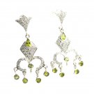 fair Peridot 925 Solid Sterling Silver Green Earring genuine suppiler US