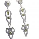 inviting Peridot 925 Solid Sterling Silver Green Earring Natural exporter US
