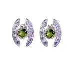 excellent Peridot 925 Solid Sterling Silver Green Earring genuine jewellery US