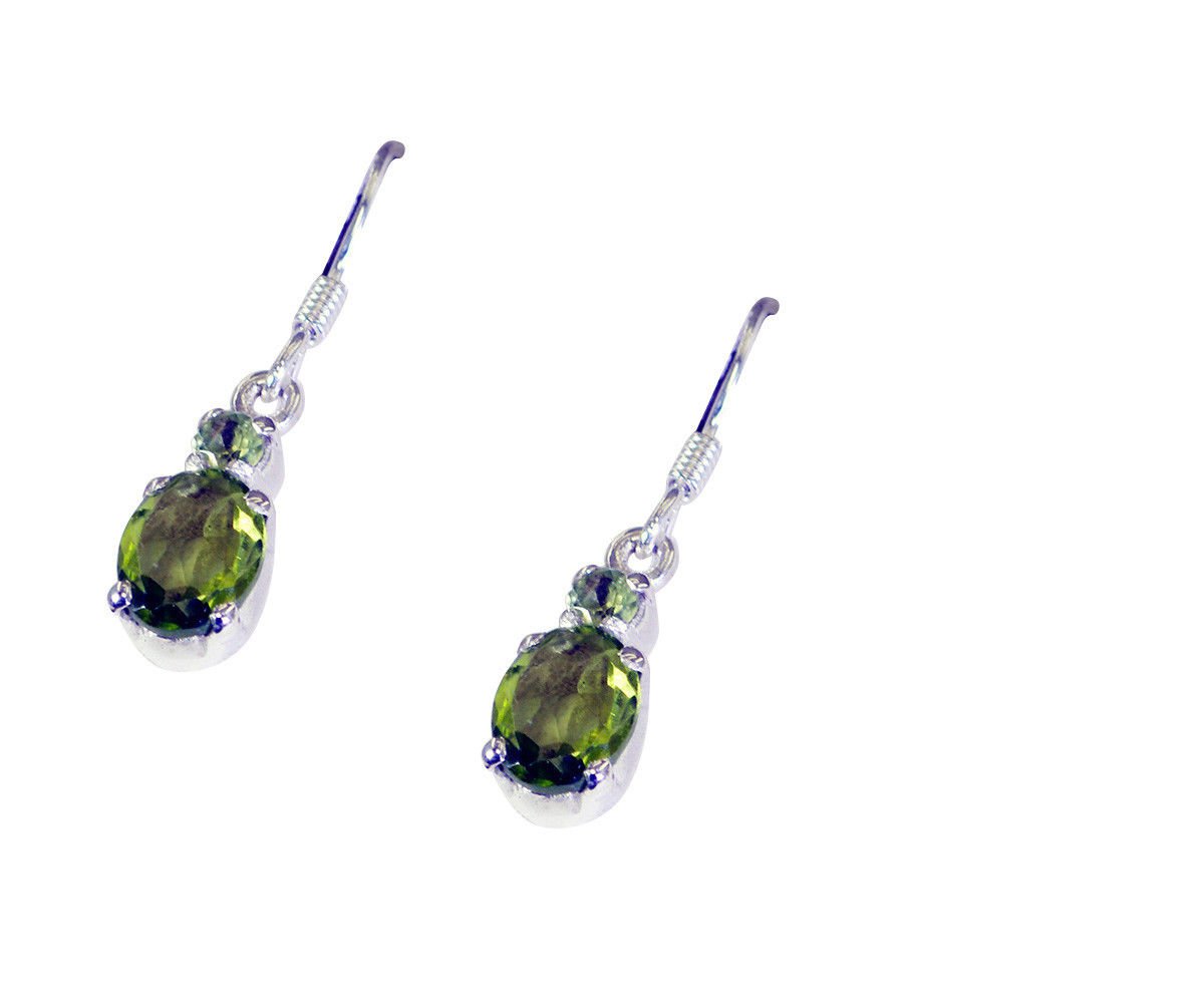 classy Peridot 925 Solid Sterling Silver Green Earring Natural supply US