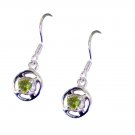 captivating Peridot 925 Solid Sterling Silver Green Earring Natural suppiler US