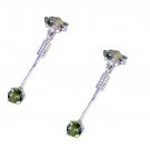inviting Peridot 925 Solid Sterling Silver Green Earring genuine jewelry US