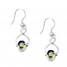 fine Peridot 925 Solid Sterling Silver Green Earring Natural india US