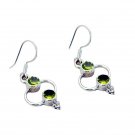 excellent Peridot 925 Solid Sterling Silver Green Earring Natural handcrafted US