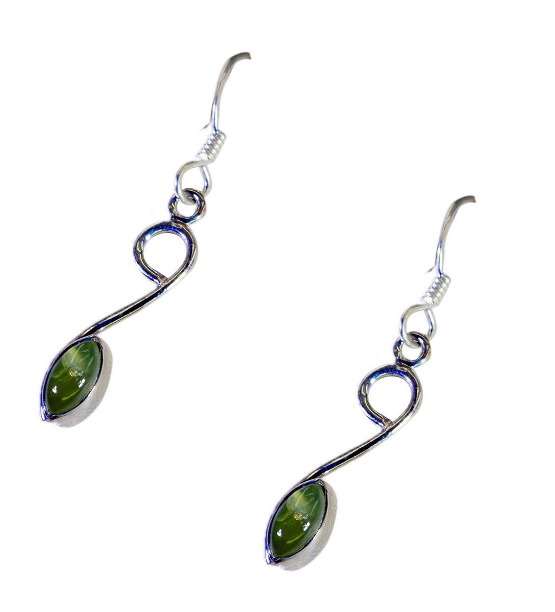 cute Peridot 925 Solid Sterling Silver Green Earring Natural supply US