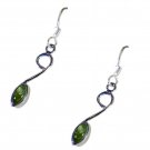 cute Peridot 925 Solid Sterling Silver Green Earring Natural supply US