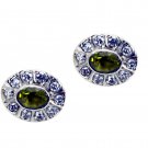 captivating Peridot 925 Solid Sterling Silver Green Earring genuine exporter US