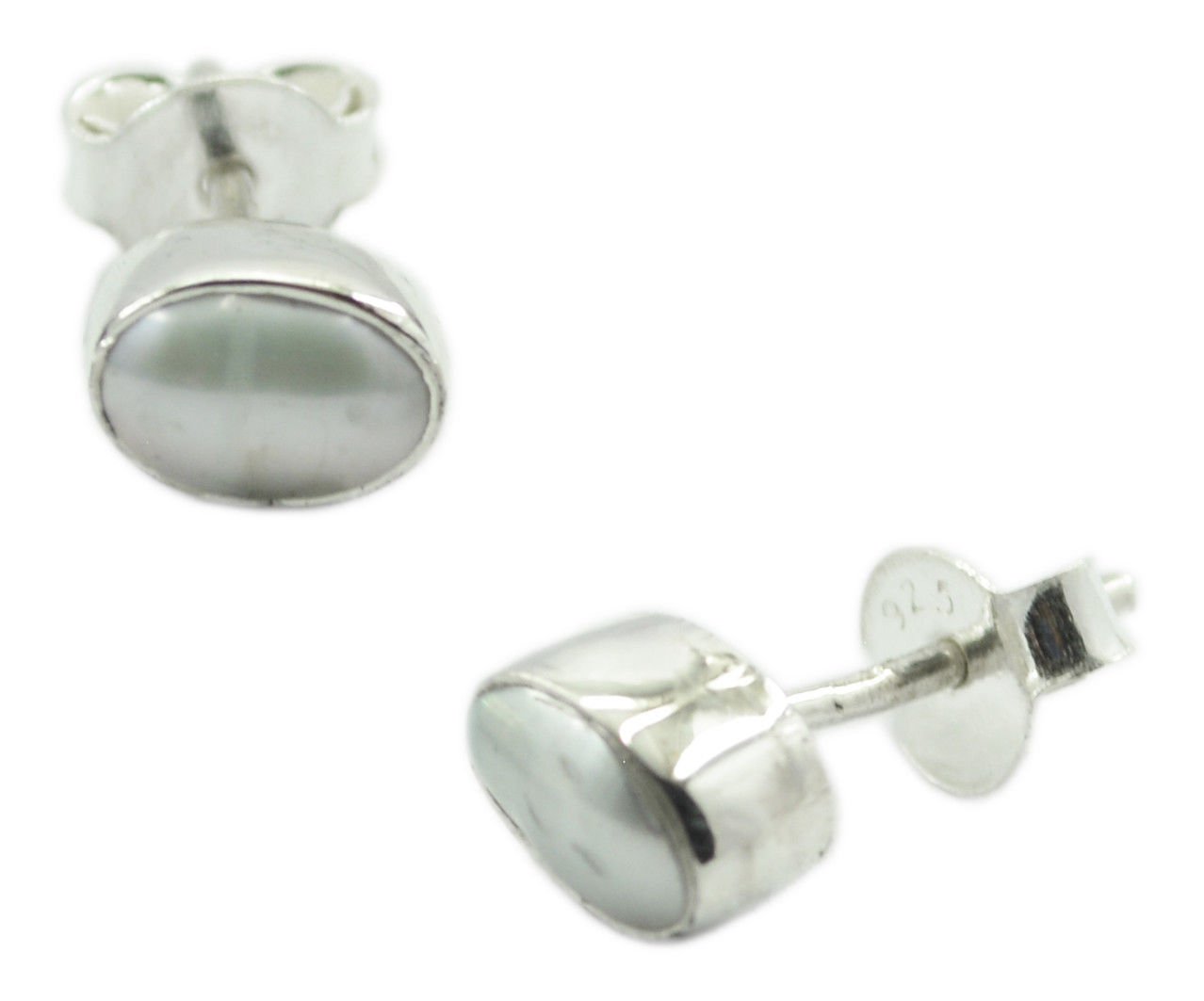 pulchritudinous Pearl 925 Sterling Silver White Earring genuine india US