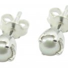 bewitching Pearl 925 Solid Sterling Silver White Earring genuine freely US