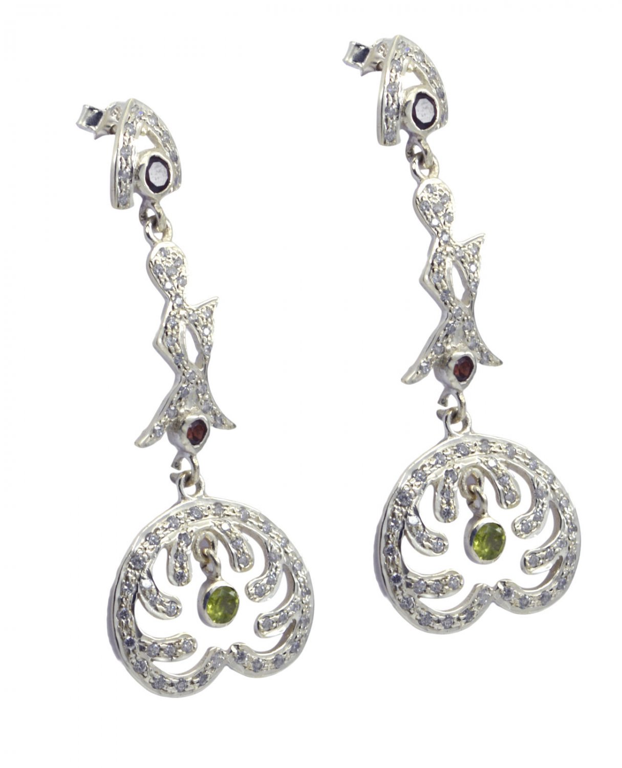 comely Multi Gemstone 925 Solid Silver Multi Earring Natural wholesale US