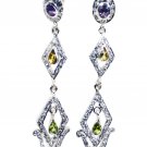 gorgeous Multi Gemstone Solid Sterling Silver Multi Earring genuine suppiler US