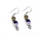 grand Multi Gemstone 925 Solid Sterling Silver Multi Earring Natural easily US