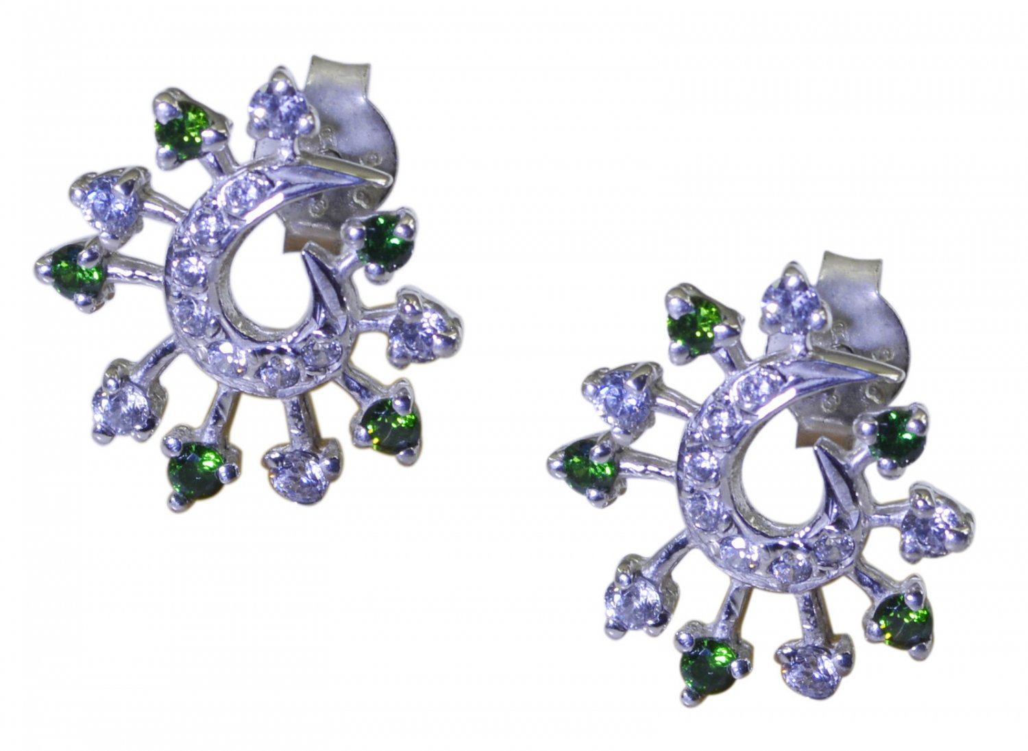 inviting Multi CZ 925 Solid Sterling Silver Multi Earring genuine handmade US