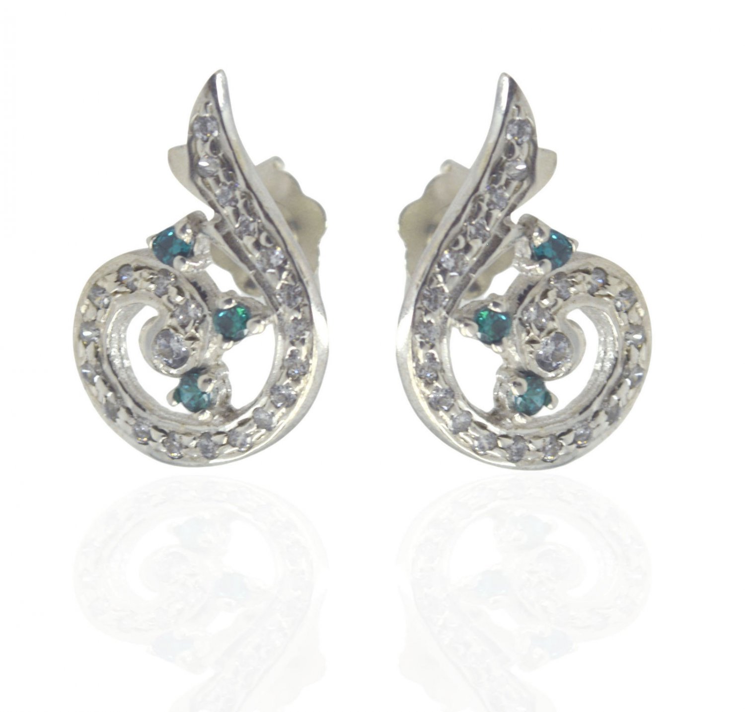 handsome Multi CZ 925 Solid Sterling Silver Multi Earring genuine wholesales US