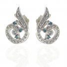 handsome Multi CZ 925 Solid Sterling Silver Multi Earring genuine wholesales US