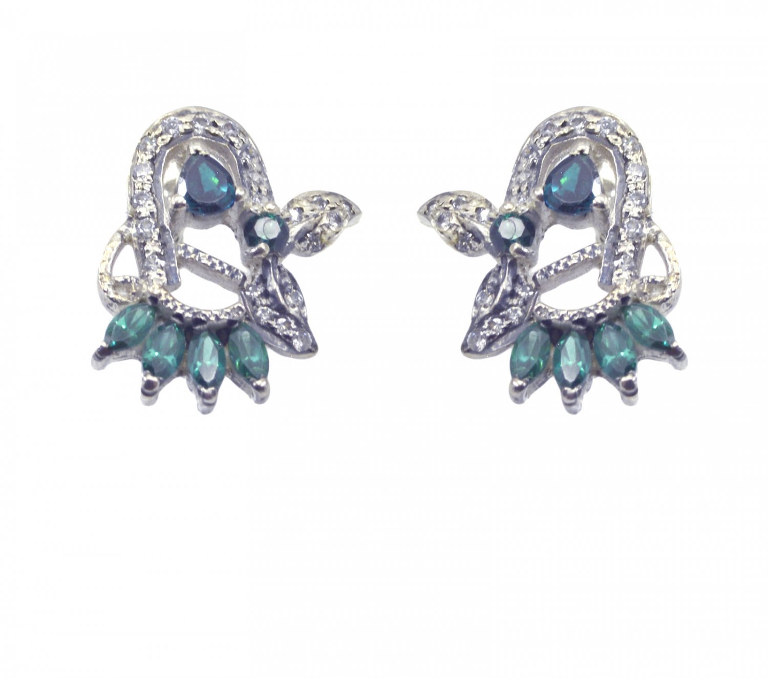 comely Multi CZ 925 Solid Sterling Silver Multi Earring genuine supply US